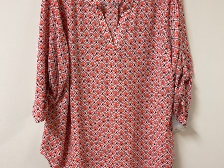 Top Long Sleeve By Cato In Pink, Size: 2x For Sale