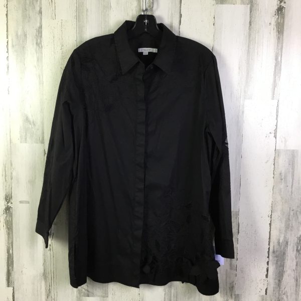 Blouse Long Sleeve By Chicos In Black, Size: Xl Sale