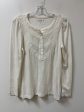 Top Long Sleeve By Loft In White, Size: M Discount