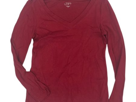 Top Ls Basic By Loft In Red, Size:M Hot on Sale