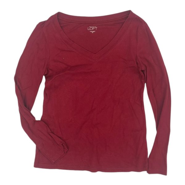 Top Ls Basic By Loft In Red, Size:M Hot on Sale