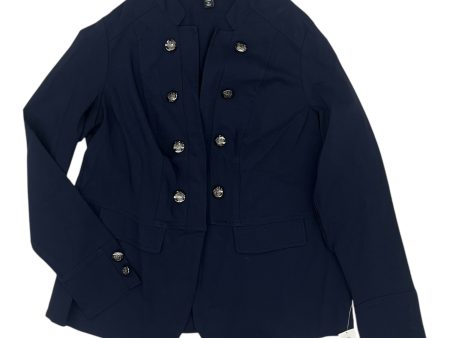 Blazer By Roz And Ali In Navy, Size:1X Hot on Sale