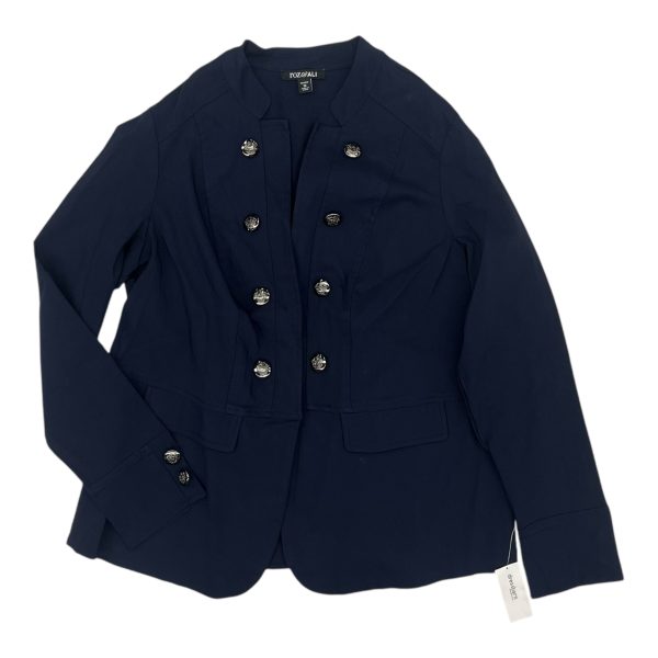 Blazer By Roz And Ali In Navy, Size:1X Hot on Sale