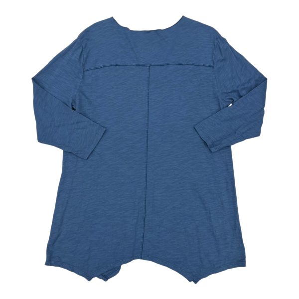 Top 3 4 Sleeve By Modadoc In Blue, Size:L For Discount