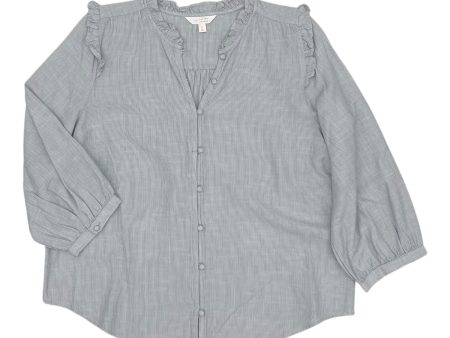 Top Ls By Lc Lauren Conrad In Blue, Size:L on Sale