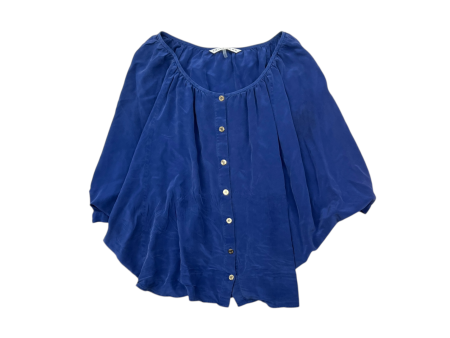 Top 3 4 Sleeve By Trina Turk In Blue, Size: L Sale