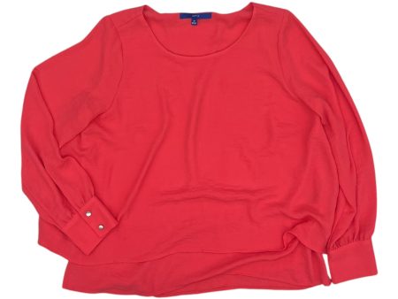 Blouse Ls By Apt 9 In Coral, Size:M Supply