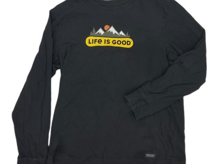 Top Ls By Life Is Good In Grey, Size:M Online Hot Sale