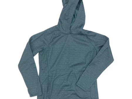 Athletic Top Ls Hoodie By Athletic Works In Teal, Size:L Hot on Sale