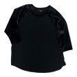 Top 3 4 Sleeve By Torrid In Black, Size:2X For Discount