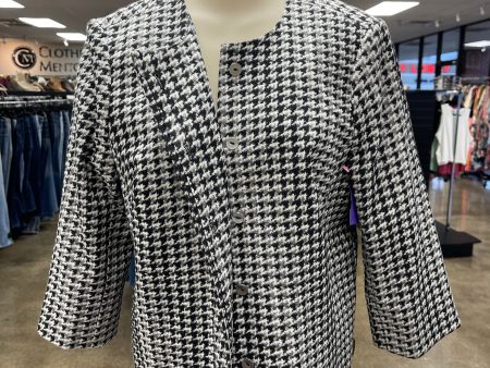 Blazer By Limited In Black & White, Size: L For Cheap