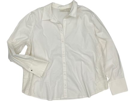 Top Ls By Chicos In Cream, Size:Xxl For Sale