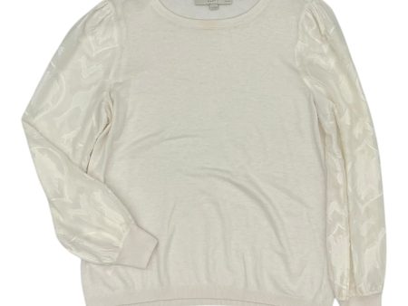 Top Ls By Loft In White, Size:Lp Discount