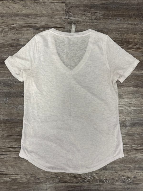 Athletic Top Short Sleeve By Athleta In White, Size: S Online