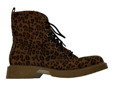 Boots Ankle Heels By Time And Tru In Animal Print, Size:7 Supply