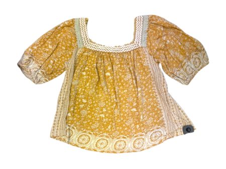 Top Short Sleeve By Rachel Zoe In Yellow, Size: L Online