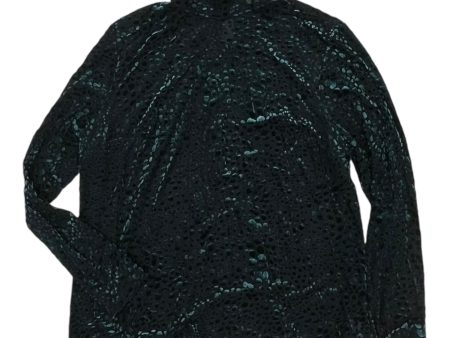 Top Ls By Lane Bryant In Black & Green, Size:L Online Hot Sale