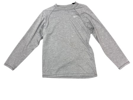 Athletic Sweatshirt Crewneck By Nike In Grey, Size: M For Sale