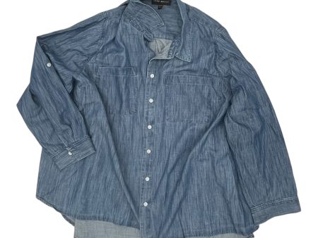 Top Ls By Lane Bryant In Blue Denim, Size:3X For Discount