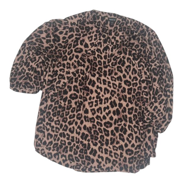 Blouse Ls By Torrid In Animal Print, Size:1X Discount