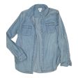 Top Ls By Stylus In Blue Denim, Size:M Supply