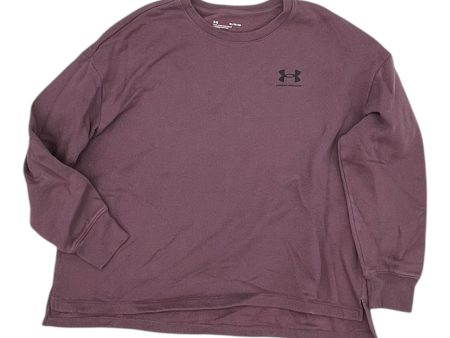 Athletic Sweatshirt Crewneck By Under Armour In Purple, Size:Xl For Discount