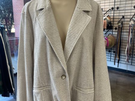 Blazer By Maurices In Black & White, Size: 2x Online Sale