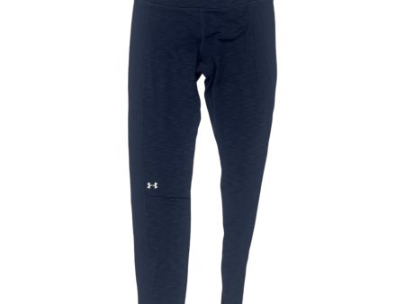 Athletic Leggings By Under Armour In Navy, Size:M on Sale