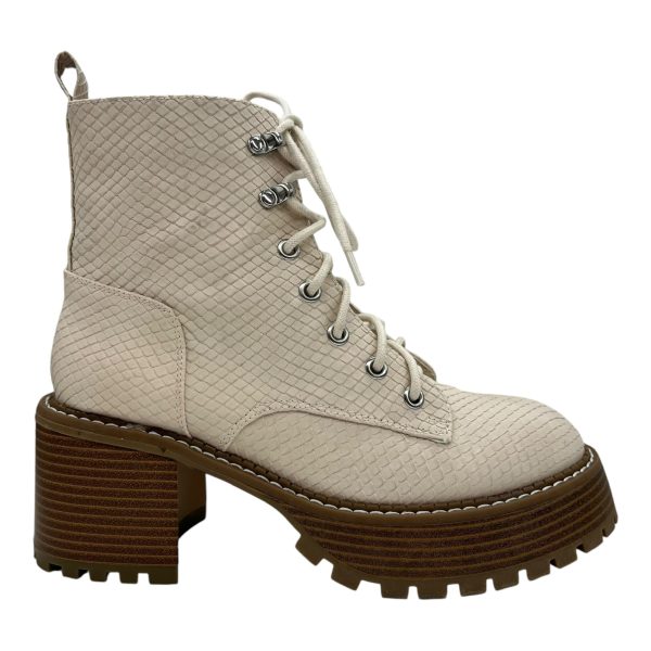 Boots Ankle Heels By Mia In Cream, Size:7 Online now