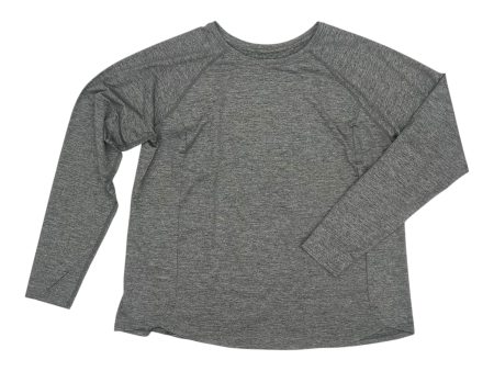 Athletic Top Ls Crewneck By Tek Gear In Grey, Size:Xxl Fashion