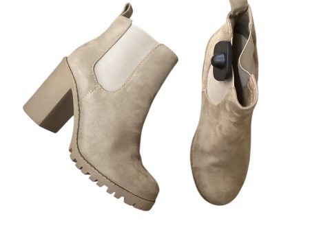 Boots Ankle Heels By Soda In Tan, Size: 7.5 Fashion