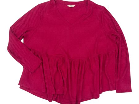 Top Ls By Terra & Sky In Pink, Size:2X For Cheap