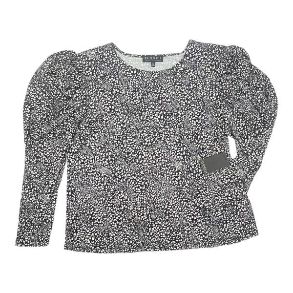 Top Ls By Eloquii In Black & White, Size:Xl Discount