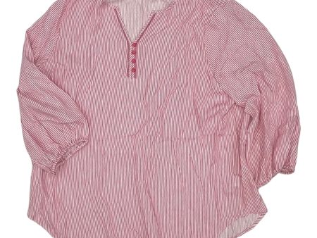 Top Ls By Liz Claiborne In Pink, Size:2X Discount