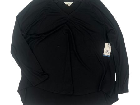 Top Ls By Terra & Sky In Black, Size:2X Fashion