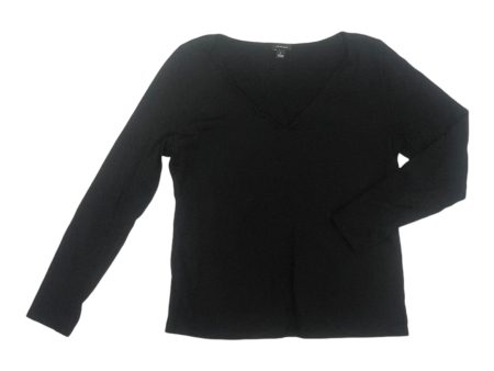 Top Ls Basic By Ann Taylor In Black, Size:M on Sale