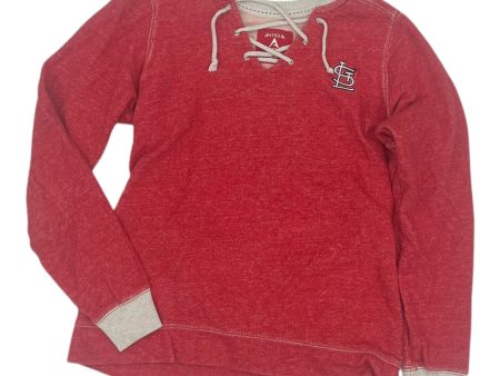 Athletic Top Ls Crewneck By Clothes Mentor In Red, Size:S For Sale