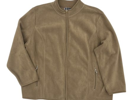 Athletic Fleece By Karen Scott In Brown, Size:3X Online Sale