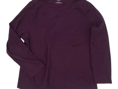 Top Ls Basic By Talbots In Purple, Size:2X Online Sale