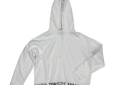 Athletic Sweatshirt Hoodie By Zyia In White, Size:Xl For Discount