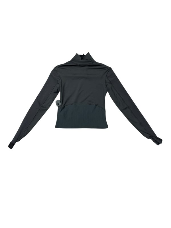 Athletic Top Long Sleeve Collar By Reebok In Black, Size: S Cheap