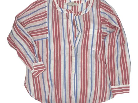 Top Ls By Loft In Blue Red & White, Size:M Fashion