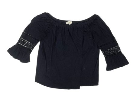 Top 3 4 Sleeve By Loft In Navy, Size:M Online