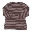 Top 3 4 Sleeve By Lands End In Striped Pattern, Size:L Supply