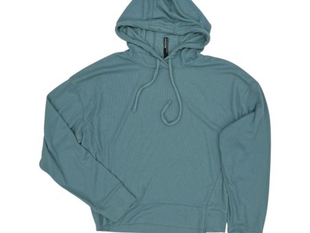 Athletic Top Ls Hoodie By Mpg In Teal, Size:S For Discount