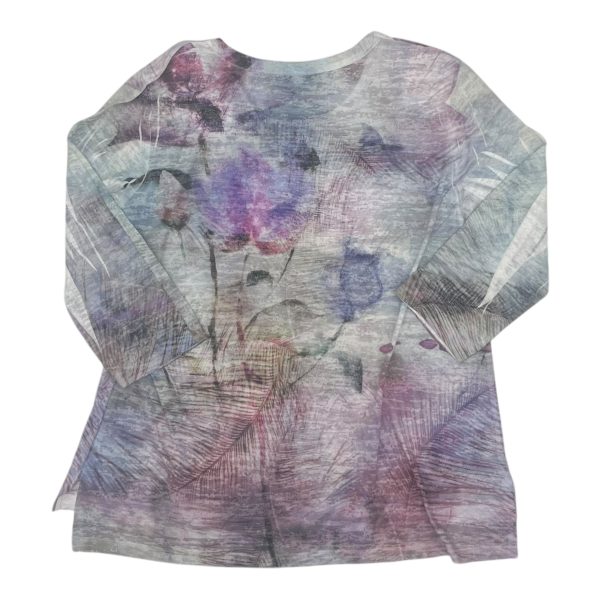 Blouse 3 4 Sleeve By Jess And Jane In Multi, Size:M Online Hot Sale