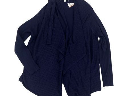 Cardigan By Chaus In Navy, Size:Xl Hot on Sale