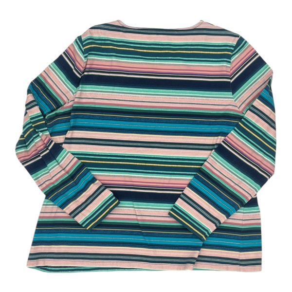 Top 3 4 Sleeve By Talbots In Striped Pattern, Size:2X Online now