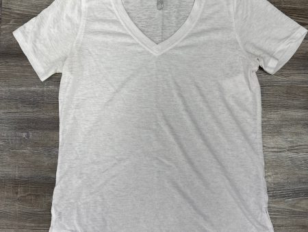 Athletic Top Short Sleeve By Athleta In White, Size: S Online