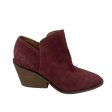 Boots Ankle Heels By Lucky Brand In Red, Size:7.5 Online Sale